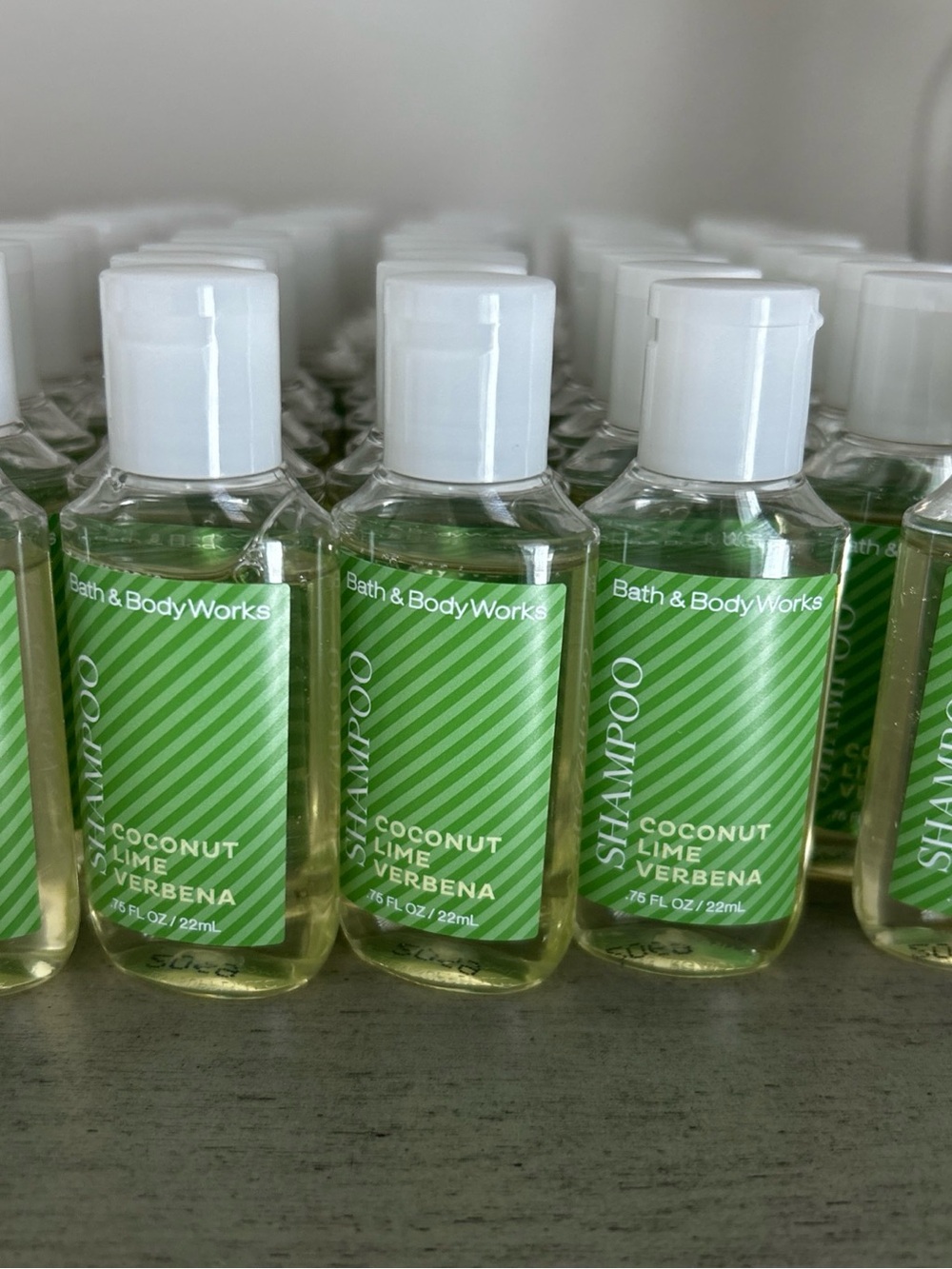 Bath & Body Works Coconut Lime Verbena Travel size.75 fl oz Shampoo - (50)